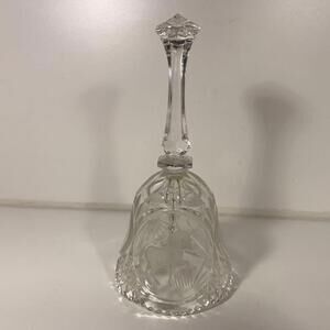 Rare Hofbauer Unicorn Bell Crystal 8" T